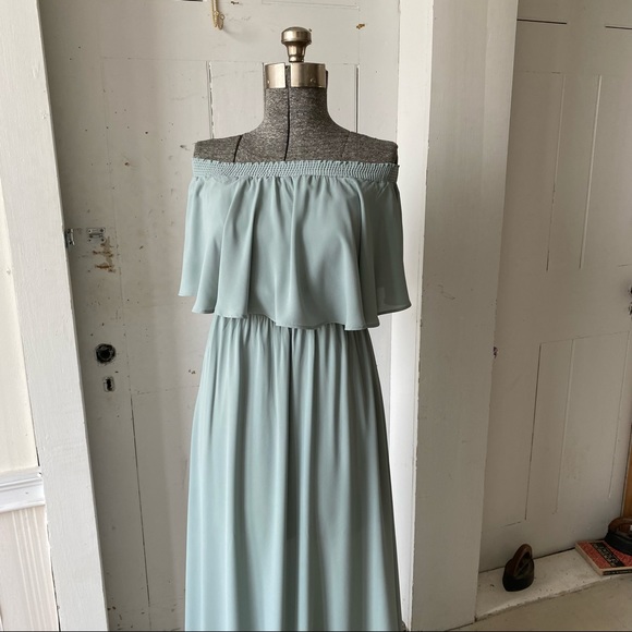 Show Me Your MuMu Hacienda Formal Maxi Dress Sage Green - Picture 3 of 16